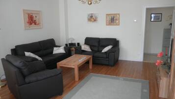 TV, DVD player, stereo