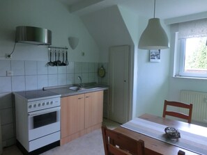 Fridge, microwave, oven, stovetop - Apartment with a wonderful view of Dresden (Dresden)