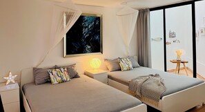 2 bedrooms, in-room safe, desk, free WiFi - Luxury villa, private pool, fiber optic internet, sea view, courtyard, privacy (Costa Calma)