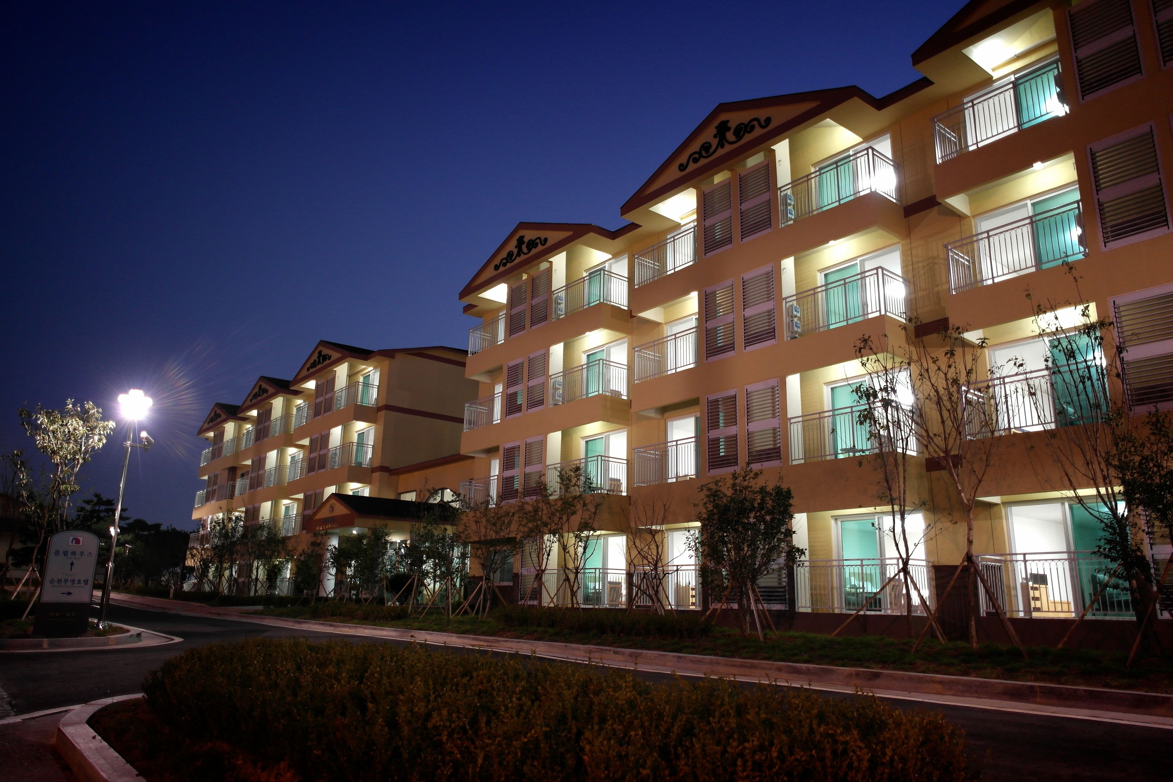 front of property – evening/night