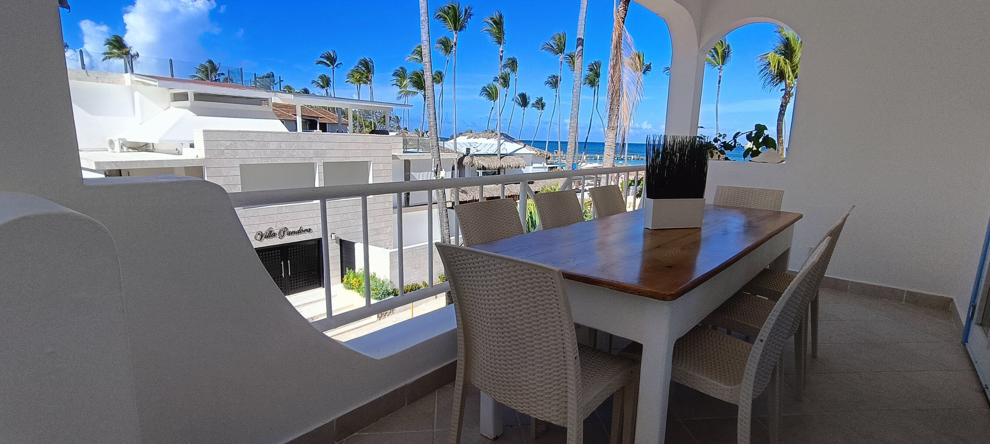 Penthouse Panoramique, 4 chambres, vue plage | Terrasse/Patio