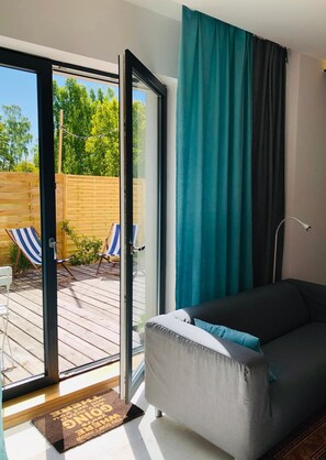 Fer et planche à repasser, draps fournis