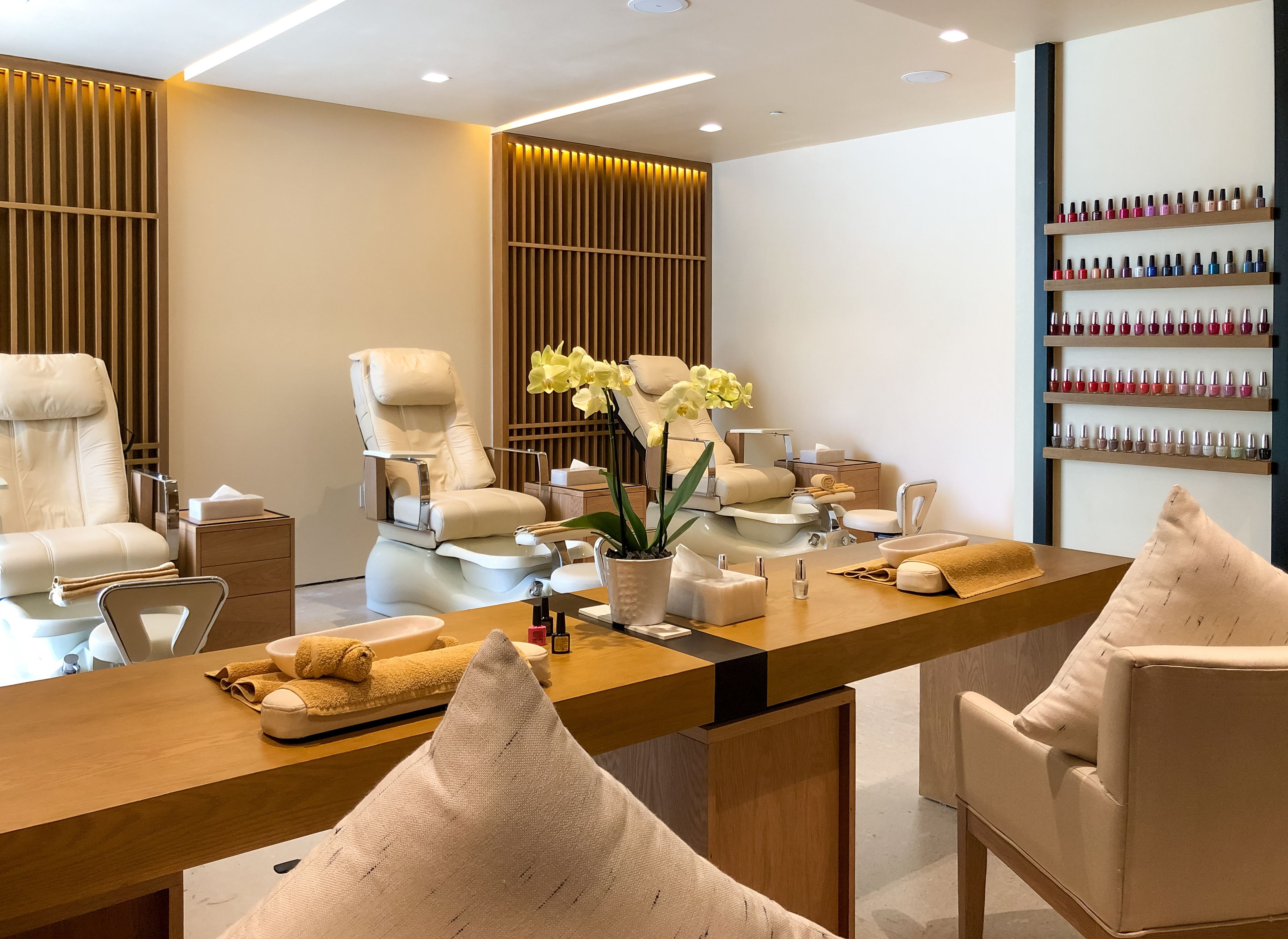 body scrubs, facials, manicures and pedicures, massages