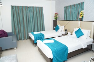 Quarto família | Lençóis italianos Frette, roupas de cama premium