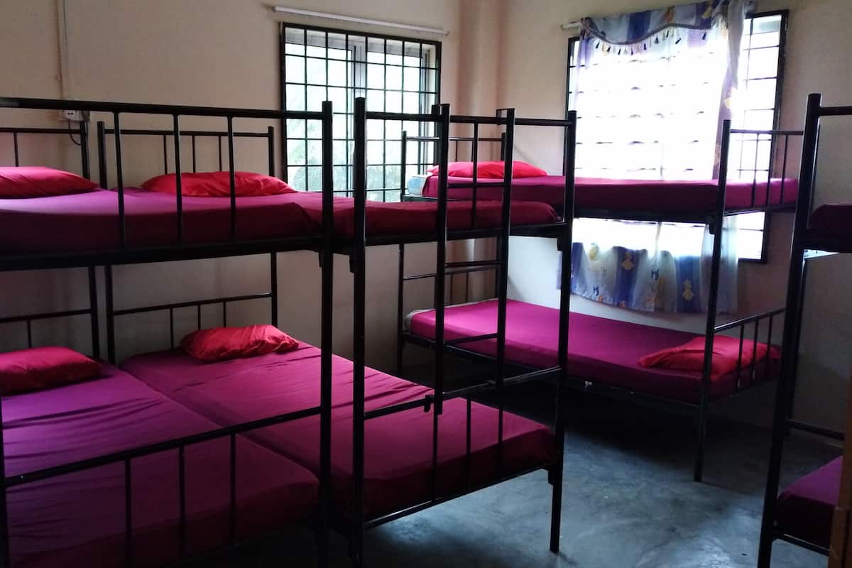 Dormitorio compartido, dormitorio mixto | Tabla de planchar con plancha