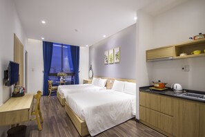 Estudi estàndard, 2 llits dobles, no fumadors, vistes a la ciutat | Vista des de l'habitació