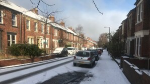 A residential street with parked cars and houses on both sides. - 54 sidney grove (Newcastle-upon-Tyne)
