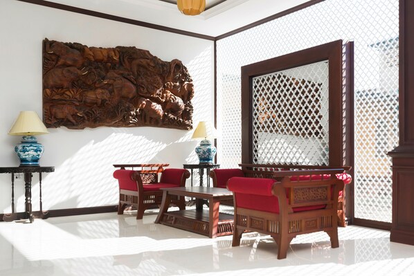 Sala de estar en el lobby