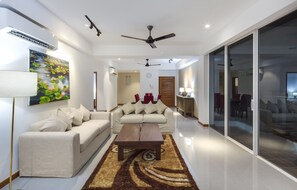 50-inch LED TV with premium TV channels, TV