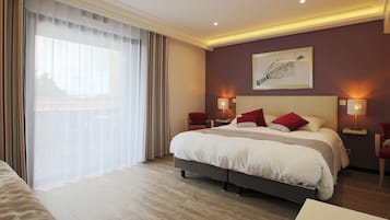 Luxe tweepersoonskamer, privébadkamer, uitzicht op binnenplaats (Avec Terrasse privée)