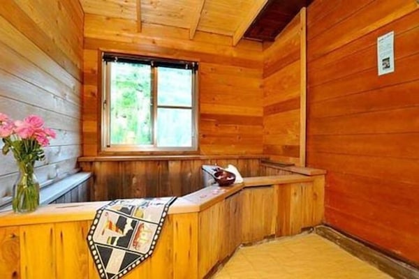 Bañera con ducha, artículos de tocador gratuitos, secador de pelo