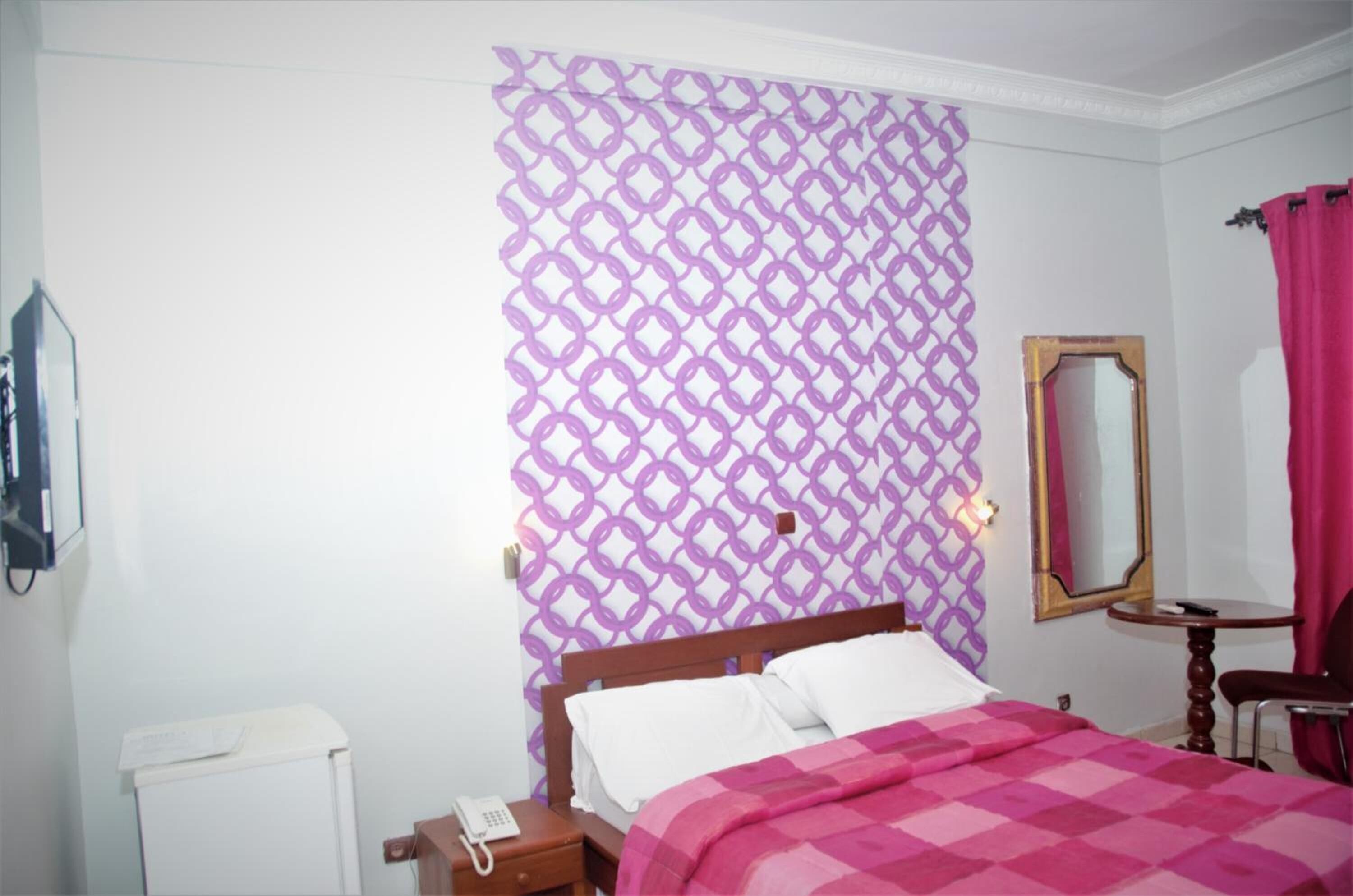 desk, blackout curtains, iron/ironing board, free wifi