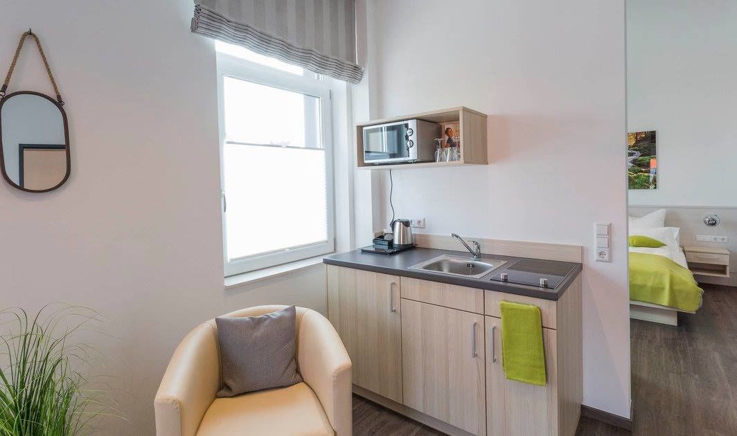 studio, balcony | private kitchen | fridge, microwave, electric kettle