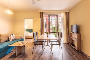 Apartment, 2 Bedrooms, Balcony | Living area | 32-inch flat-screen TV with cable channels, TV - Hotel Tarsis Club - All Inclusive (Sunny Beach)