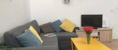 Appartement Ville | Salle de séjour | Télévision à écran plat