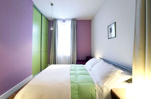 Apartment, 1 Bedroom | Desk, laptop workspace, soundproofing, iron/ironing board - Apartments Twins (Zagreb)