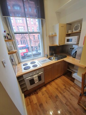 Business-Studio, 1 Doppelbett, Nichtraucher, Stadtblick | Eigene Küche | Großer Kühlschrank, Mikrowelle, Ofen