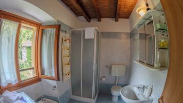 Shower, rainfall showerhead, hair dryer, bidet
