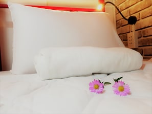 Blackout curtains, rollaway beds, free WiFi, bed sheets