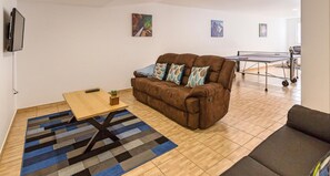 Villa, 3 Bedrooms, Private Pool, Ocean View | Living area | Flat-screen TV