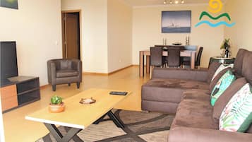 Villa, 3 Bedrooms, Private Pool, Ocean View | Living area | Flat-screen TV