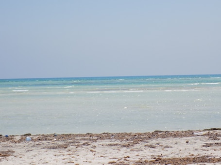 En la playa