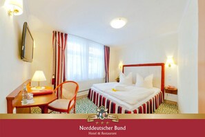 Standard Room | In-room safe, desk, blackout curtains, iron/ironing board - Hotel & Restaurant Norddeutscher Bund (Heilbad Heiligenstadt)