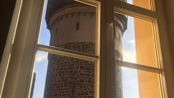 Premium bedding, down comforters, individually decorated