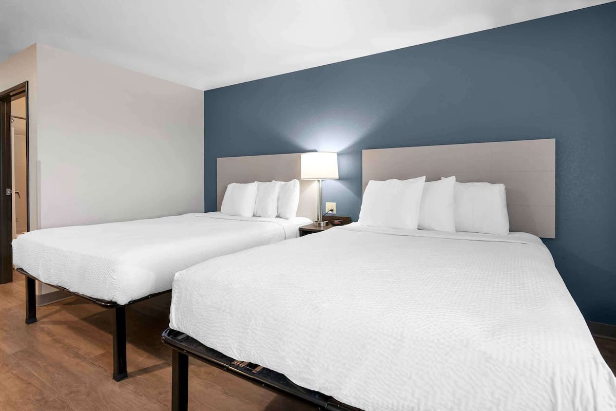 Standard Studio, 2 Queen Beds, Non Smoking, Refrigerator & Microwave | Desk, laptop workspace, iron/ironing board, free WiFi