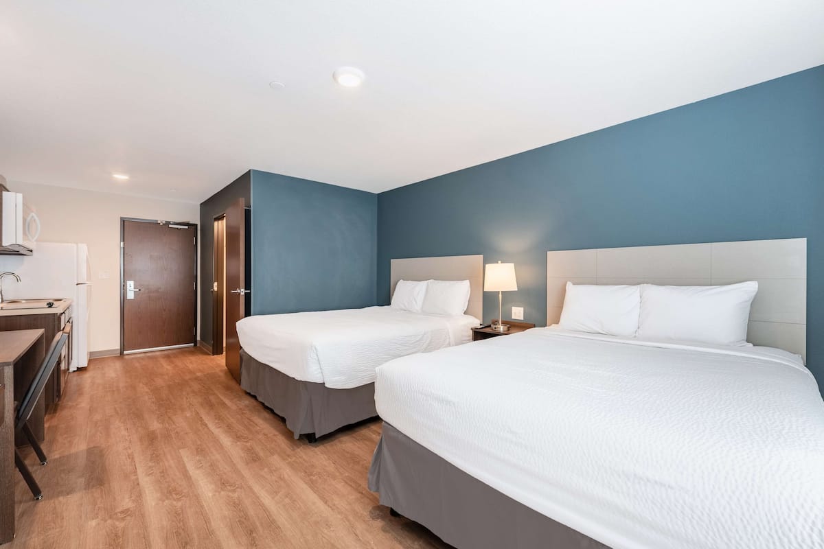 Standard Studio, 2 Queen Beds, Non Smoking, Refrigerator & Microwave | Desk, laptop workspace, iron/ironing board, free WiFi