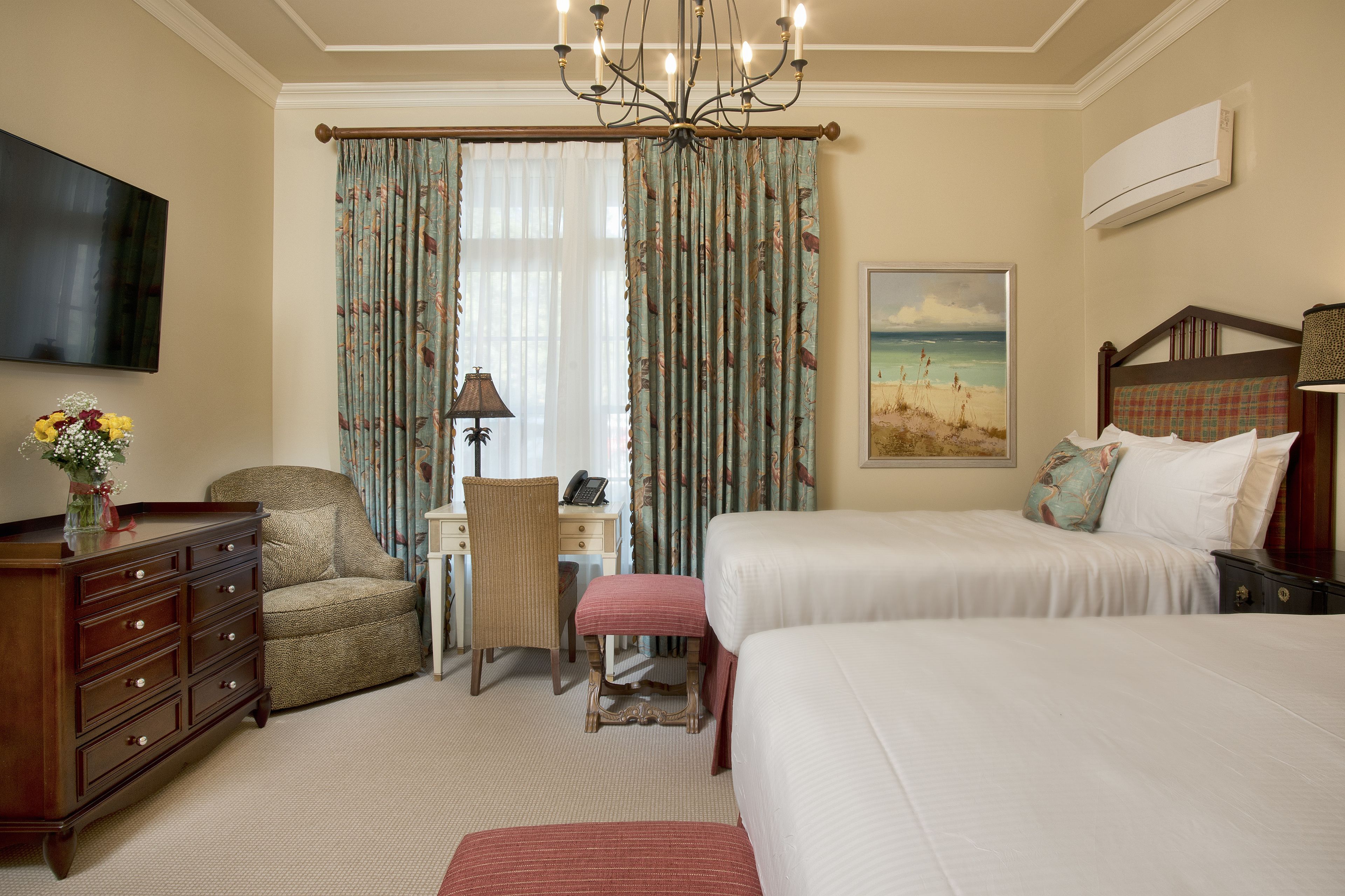 Room 102, 2 Double Beds, Accessible, Non Smoking | Courtyard view