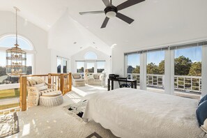 4 bedrooms, desk, iron/ironing board, travel crib