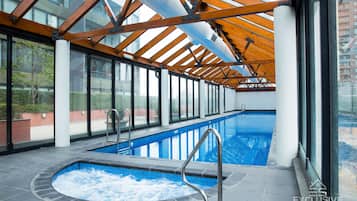 Indoor pool, a heated pool