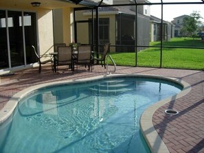 Outdoor pool, a heated pool - Beautiful South Facing Villa on Lake (Estero)