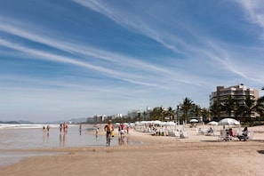 Beach nearby, sun loungers