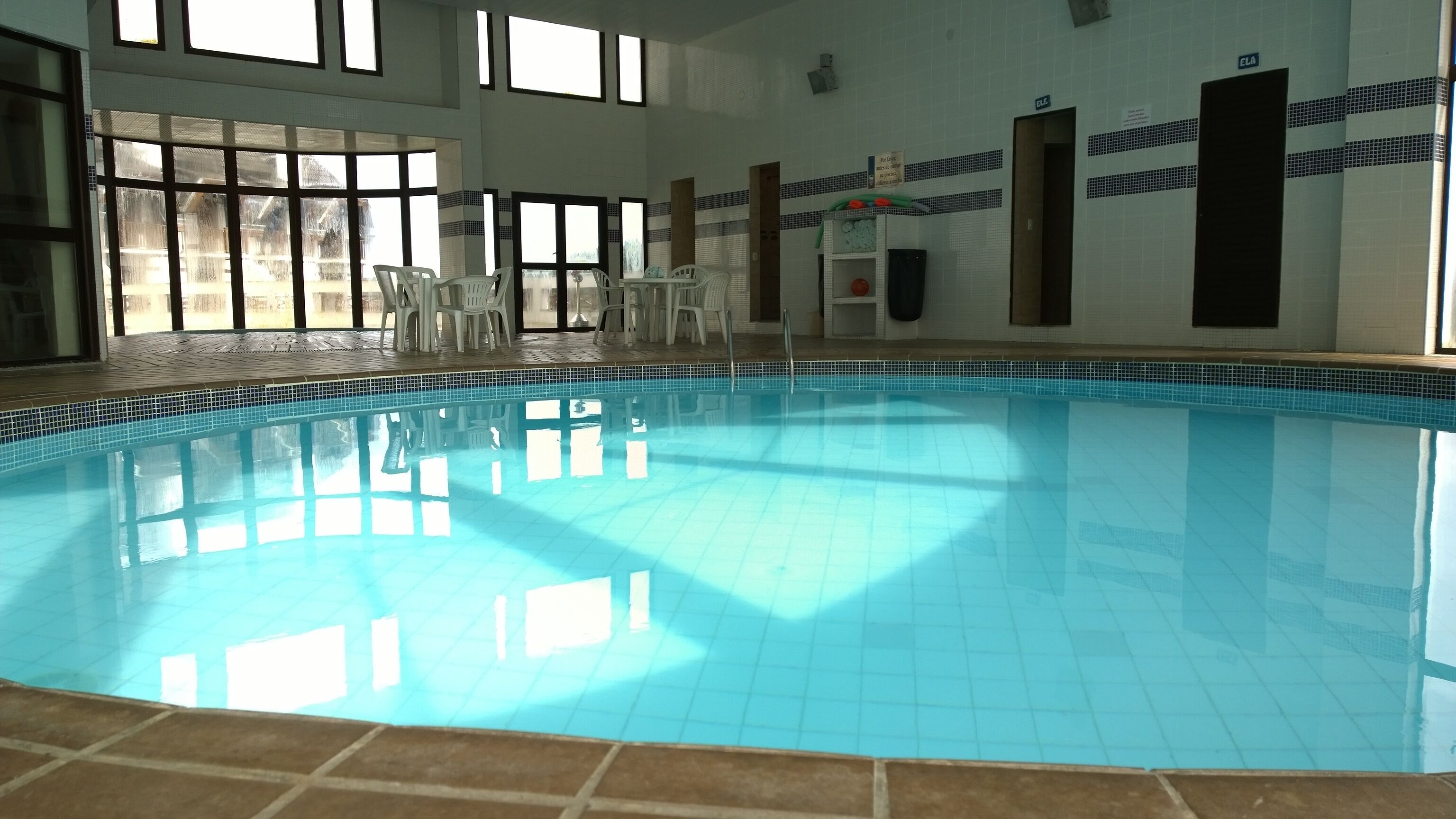 Indoor pool, a heated pool