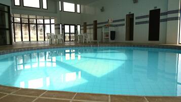 Indoor pool, a heated pool