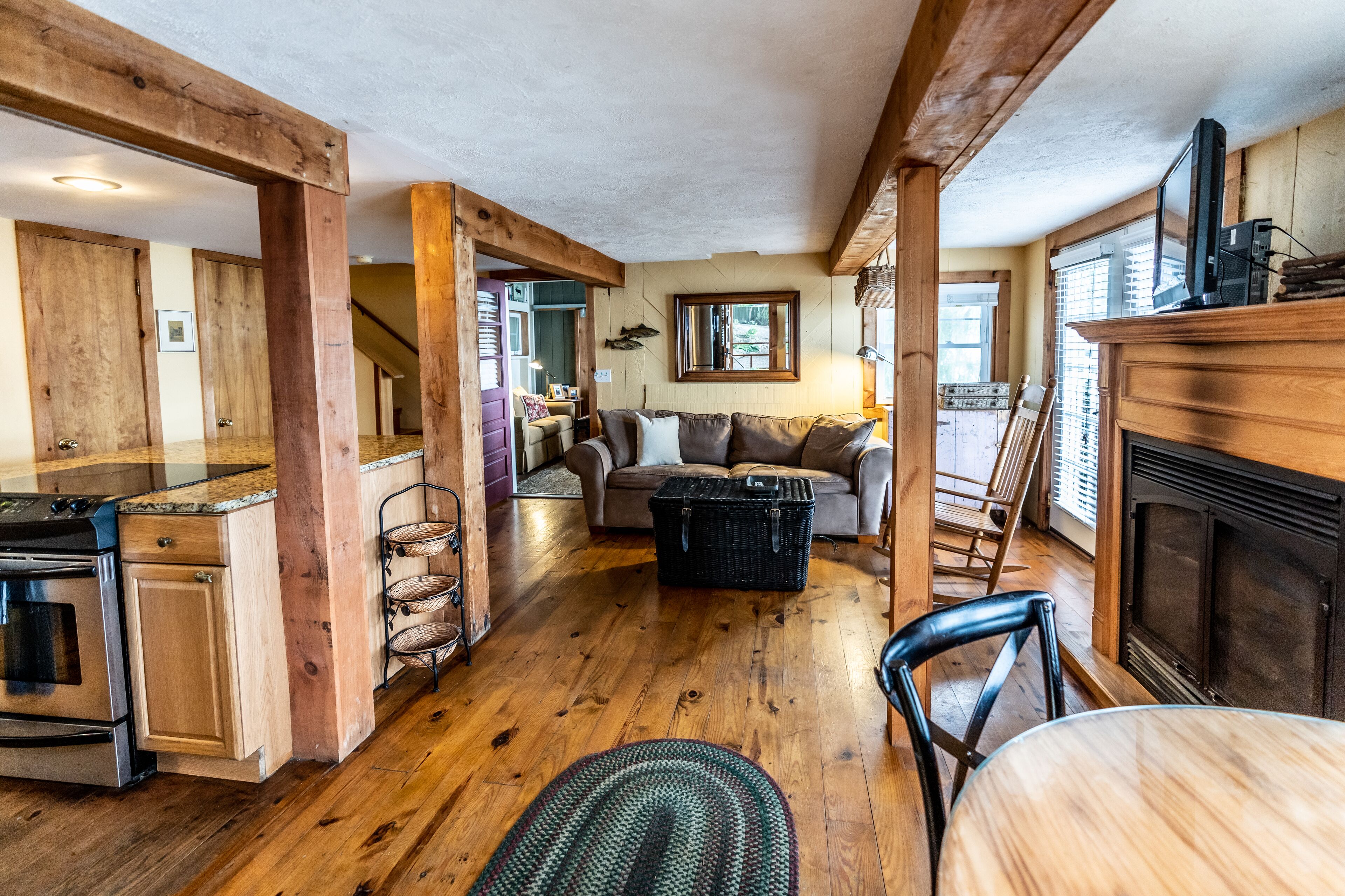 165+ private feet of direct lake frontage, with dock, grill, kayak