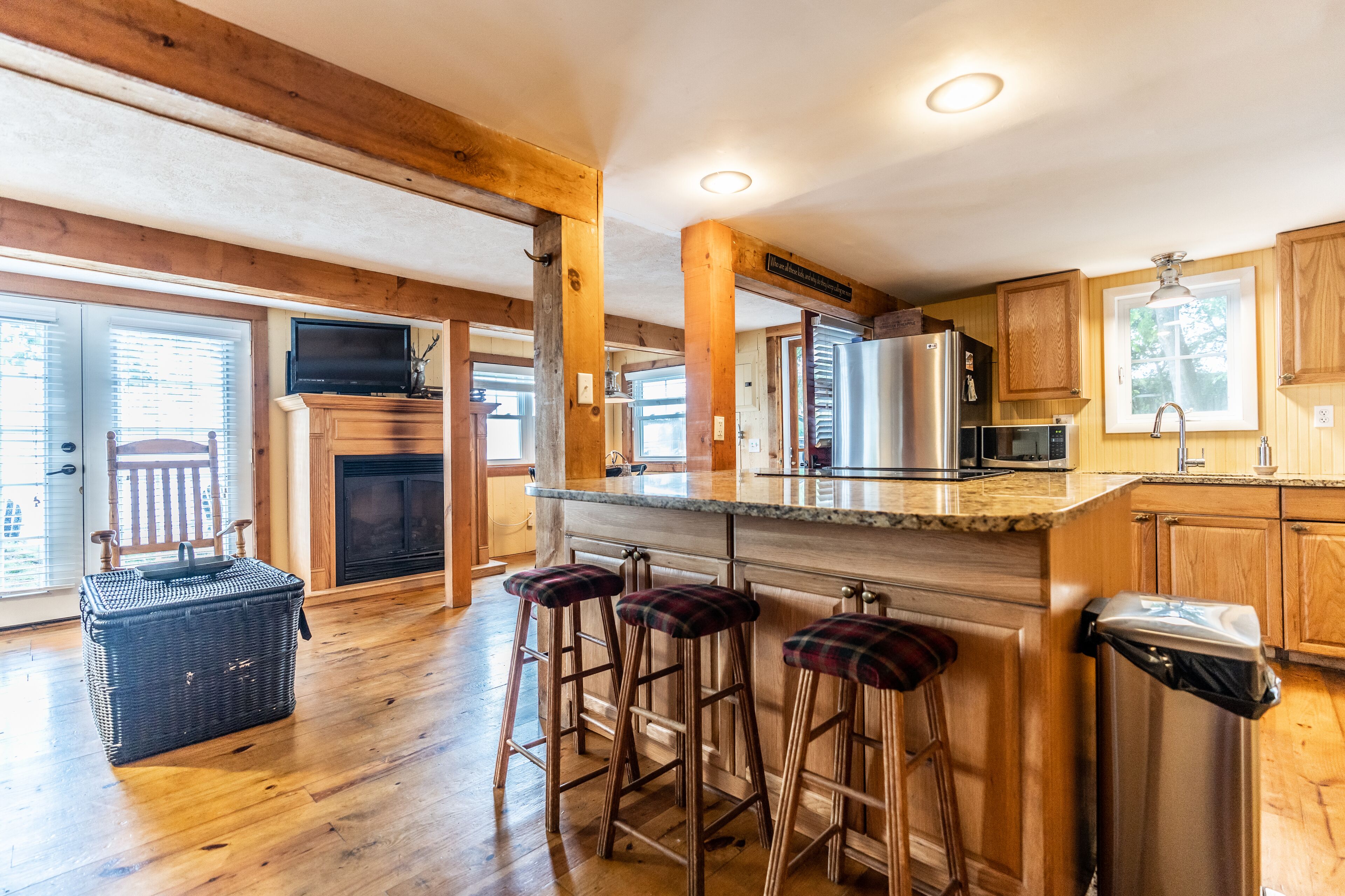 165+ private feet of direct lake frontage, with dock, grill, kayak