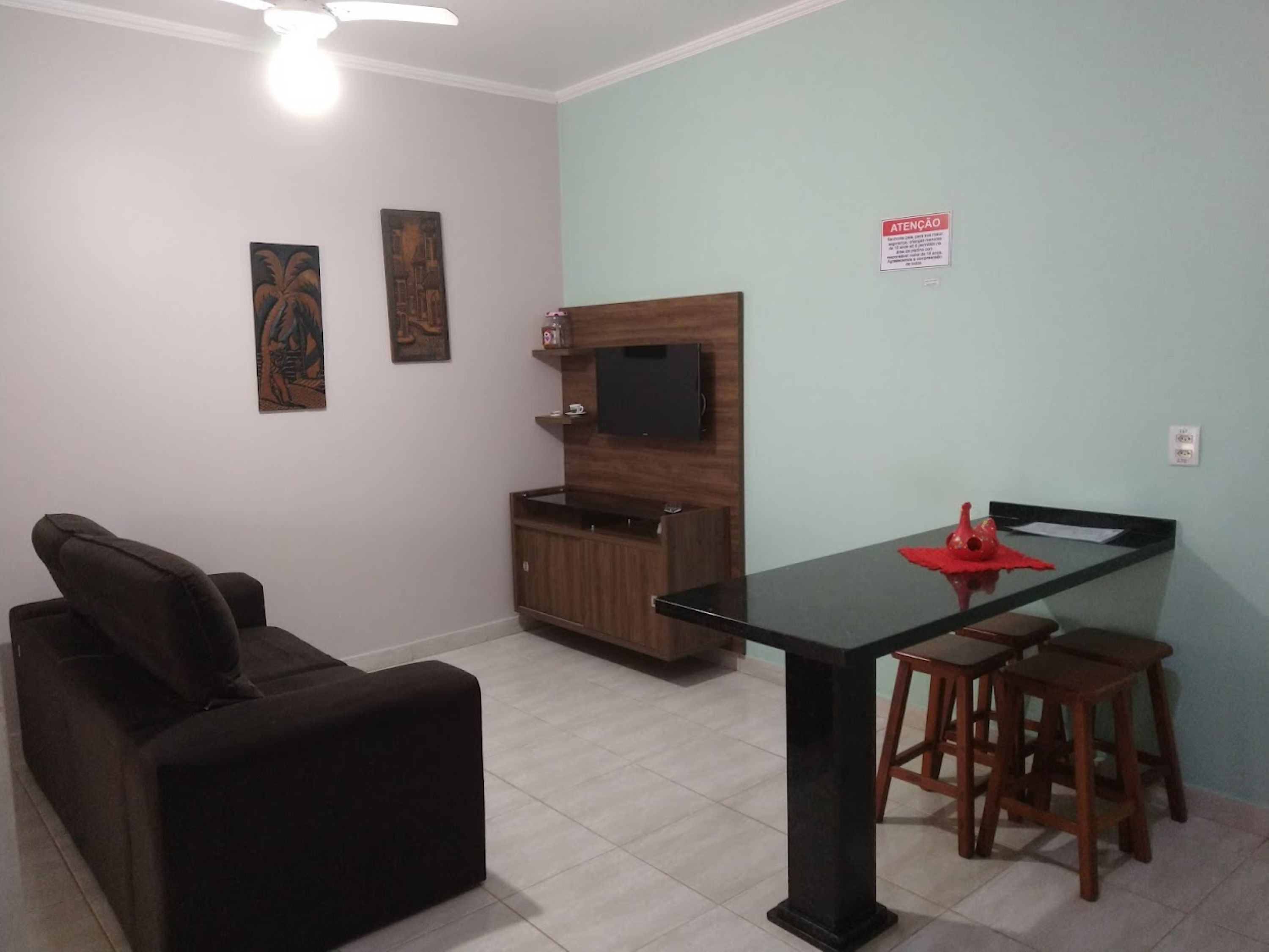 Comfortable home with 1 bedroom, furnished, full kitchen, pool next door.