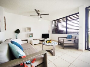 Smart TV, fireplace - Beach Front & 3 levels & Terrace & Balcony & 2 Pools Max 6people (Río Grande)
