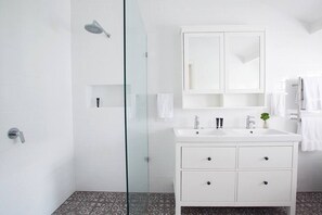 Shower, hair dryer