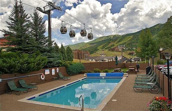 A heated pool