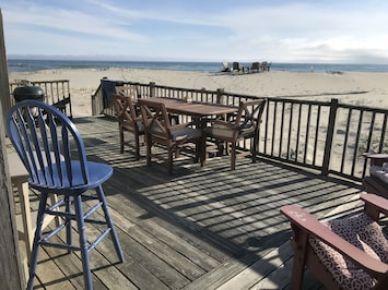 Image of Cottage on the beach in Smith Pt.. Ocean, Bay and Sunsets.