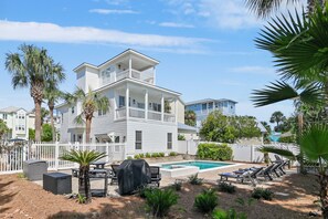Terrace/patio - Sleeps 16*Private Pool*Golfcart*Walk2Beach (Santa Rosa Beach)