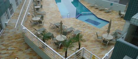 Indoor pool, outdoor pool