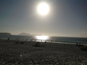Na praia