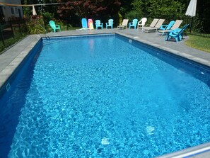 Una piscina riscaldata