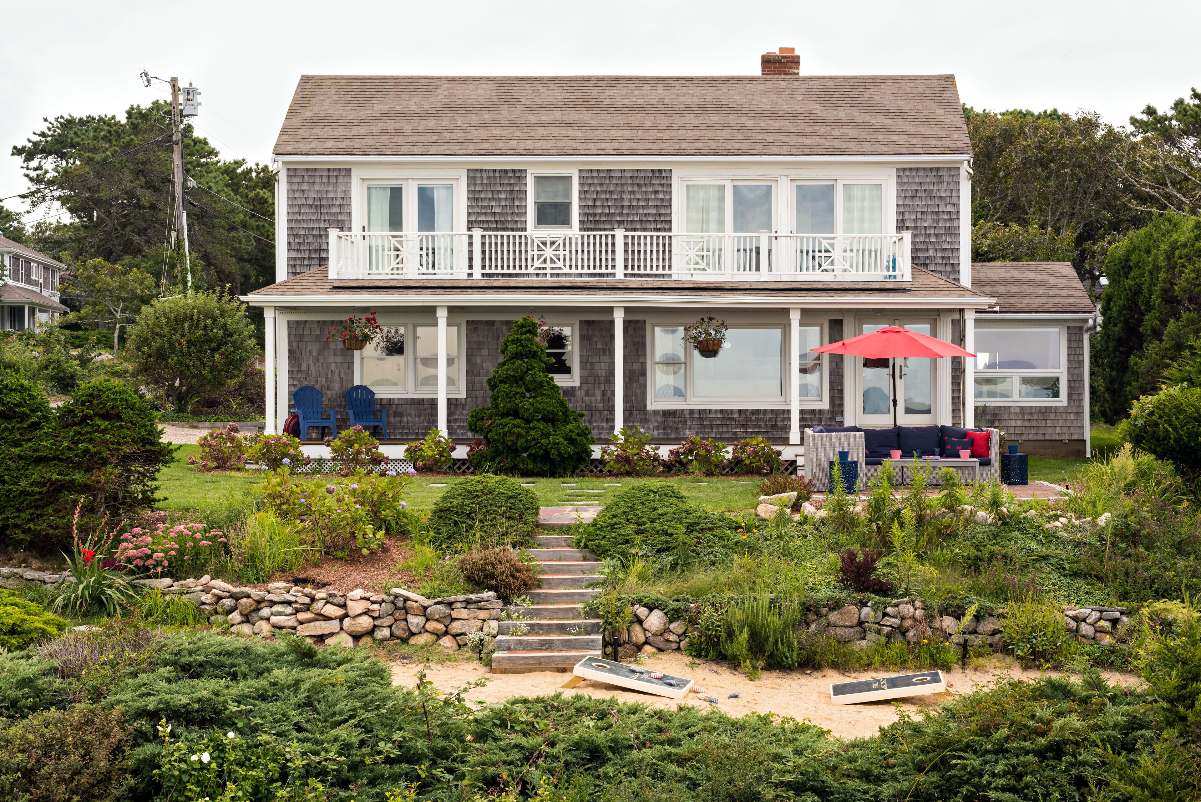 Waterfront house on Cape Cod in Chatham, MA.