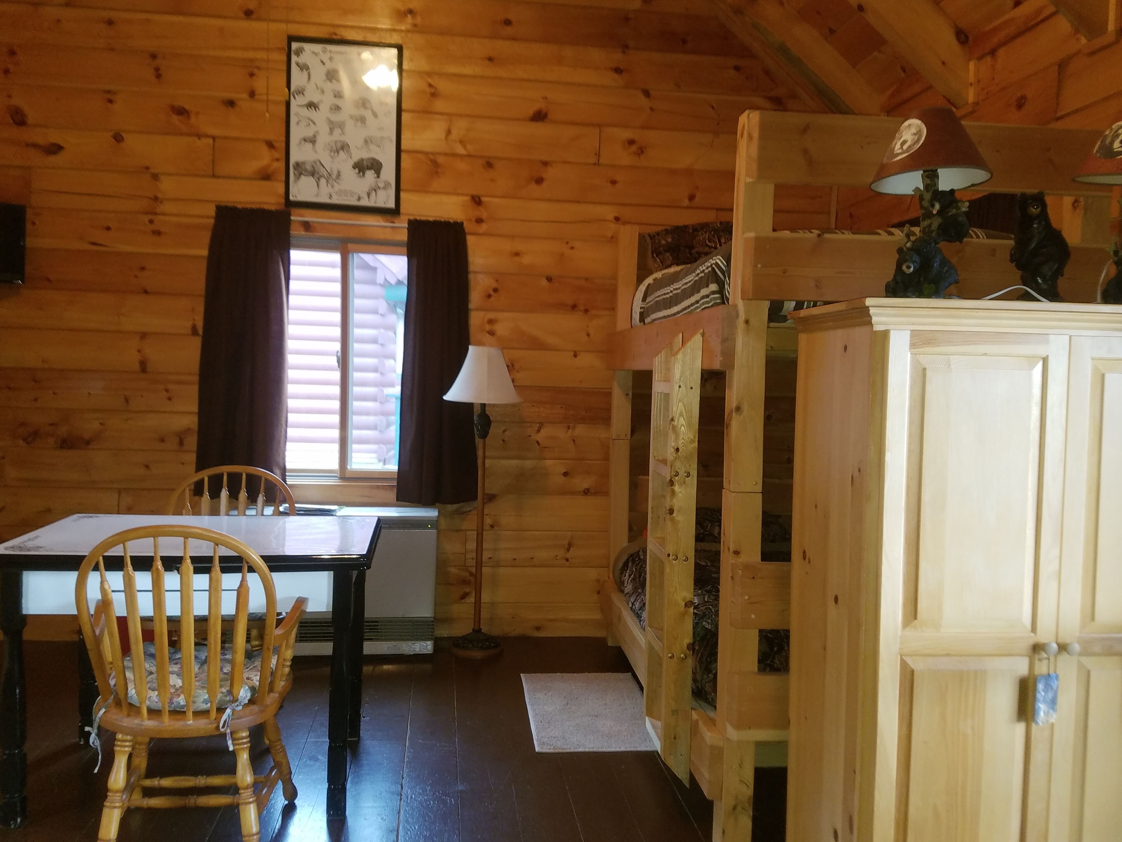 Modern cabin, large interior space,  sleeps 6.